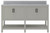 Foremost  HOGVT6122-QGG Hollis 61" Grey Vanity Cabinet with Galaxy Gray Quartz Sink Top