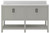 Foremost  HOGVT6122-SWR Hollis 61" Grey Vanity Cabinet with Silver Crystal White  Engineered Stone Sink Top