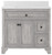 Foremost  EBGVT3722D-QSW Ellery 37" Vintage Grey Vanity Cabinet with Snow White Quartz Sink Top