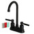 Kingston Brass KB8490DKL Kaiser Two Handle Bar Faucet, Matte Black