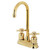 Kingston Brass KB8492DX Concord Two Handle Bar Faucet, Polished Brass