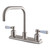 Kingston Brass FB2148DPL Paris 8-Inch Centerset Kitchen Faucet, Brushed Nickel