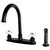 Kingston Brass FB7795PXSP Victorian 8" Centerset Kitchen Faucet with Sprayer, Oil Rubbed Bronze