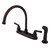 Kingston Brass FB795SP Magellan 8" Centerset Kitchen Faucet with Sprayer, Oil Rubbed Bronze