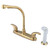 Kingston Brass KB712LL Legacy 8-Inch Centerset Kitchen Faucet, Polished Brass