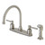 Kingston Brass FB798DLSP Concord 8-Inch Centerset Kitchen Faucet with Sprayer, Brushed Nickel