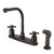 Kingston Brass FB755DXSP Concord 8-Inch Centerset Kitchen Faucet with Sprayer, Oil Rubbed Bronze