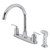 Kingston Brass FB7791SVLSP Serena Centerset Kitchen Faucet with Plastic Sprayer, Polished Chrome