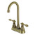 Kingston Brass KB493ACL American Classic Two-Handle High-Arc Bar Faucet, Antique Brass