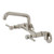Kingston Brass KS823PN Concord Two Handle Wall-Mount Kitchen Faucet, Polished Nickel