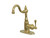 Kingston Brass KS7492BL English Vintage Single Handle Bar Faucet with Deck Plate, Polished Brass