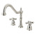 Kingston Brass KB1796AXLS Widespread Kitchen Faucet, Polished Nickel