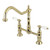 Kingston Brass KS1172PL Heritage Bridge Kitchen Faucet, Polished Brass