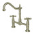 Kingston Brass KS1178AX Heritage Bridge Kitchen Faucet, Brushed Nickel