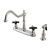 Kingston Brass KB1758PKXBS Duchess Centerset Kitchen Faucet, Brushed Nickel