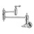 Kingston Brass KS3101AL Restoration Wall Mount Pot Filler Kitchen Faucet, Polished Chrome