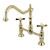 Kingston Brass KS1172BEX Essex Bridge Kitchen Faucet, Polished Brass