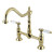 Kingston Brass KS1172BPL Bel-Air Bridge Kitchen Faucet, Polished Brass