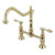 Kingston Brass KS1172TAL Tudor Bridge Kitchen Faucet, Polished Brass