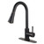 Kingston Brass Gourmetier LS8726DL Concord Single Handle Pull-Down Kitchen Faucet, Naples Bronze