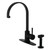 Kingston Brass LS8710DLBS Concord Single Handle Kitchen Faucet with Brass Sprayer, Matte Black