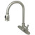 Kingston Brass Gourmetier GS7888BL Vintage Pull-Down Single Handle Kitchen Faucet, Brushed Nickel