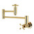 Kingston Brass KS8102DX Concord Wall Mount Pot Filler Kitchen Faucet, Polished Brass