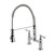 Kingston Brass Gourmetier GS1271AL Heritage Two Handle Deck-Mount Pull-Down Sprayer Kitchen Faucet, Polished Chrome