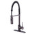 Kingston Brass Gourmetier New York Single Handle Spring Spout Pre-Rinse Pull Down Kitchen Faucet, Oil Rubbed Bronze