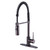 Kingston Brass Gourmetier New York Single Handle Spring Spout Pre-Rinse Pull Down Kitchen Faucet, Oil Rubbed Bronze - LS8775NYL