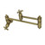 Kingston Brass KS3103AX Restoration Wall Mount Pot Filler Kitchen Faucet, Antique Brass