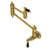 Kingston Brass KS3107PKL Duchess Wall Mount Pot Filler, Brushed Brass