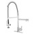 Kingston Brass Gourmetier Continental Single Handle Spring Spout Pre-Rinse Pull Down Kitchen Faucet, Polished Chrome