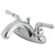 Kingston Brass KB7641NML 4 in. Centerset Bathroom Faucet, Polished Chrome