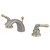 Kingston Brass GKB959 Mini-Widespread Bathroom Faucet, Brushed Nickel/Polished Brass