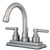 Kingston Brass KS8668EL Elinvar 4 in. Centerset Bathroom Faucet with Brass Pop-Up, Brushed Nickel