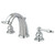 Kingston Brass GKB981KL Widespread Two Handle Bathroom Faucet, Polished Chrome