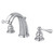 Kingston Brass GKB981BL Widespread Two Handle Bathroom Faucet, Polished Chrome