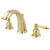 Kingston Brass GKB982KL Widespread Two Handle Bathroom Faucet, Polished Brass