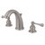 Kingston Brass GKB988BL Widespread Two Handle Bathroom Faucet, Brushed Nickel