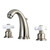 Kingston Brass GKB988PX Widespread Two Handle Bathroom Faucet, Brushed Nickel