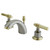 Kingston Brass KS2959ML Mini-Widespread Bathroom Faucet, Brushed Nickel/Polished Brass