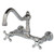 Kingston Brass KS3241AX Two Handle Wall Mount Bathroom Faucet, Polished Chrome Kingston Brass KS3241AX Two Handle Wall Mount Bathroom Faucet, Polished Chrome