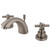 Kingston Brass KS2958EX Mini-Widespread Bathroom Faucet, Brushed Nickel