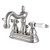 Kingston Brass KS1608BPL 4 in. Centerset Bathroom Faucet, Brushed Nickel