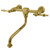 Kingston Brass KS1212NL Two Handle Wall Mount Bathroom Faucet, Polished Brass