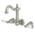 Kingston Brass KS1228PL HeritageTwo Handle Wall Mount Bathroom Faucet, Brushed Nickel