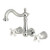 Kingston Brass KS1251PX Two Handle Wall Mount Bathroom Faucet, Polished Chrome