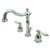 Kingston Brass KB1971PL Heritage Widespread Two Handle Bathroom Faucet with Plastic Pop-Up, Polished Chrome