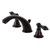 Kingston Brass KB965AKL Duchess Widespread Two Handle Bathroom Faucet with Plastic Pop-Up, Oil Rubbed Bronze